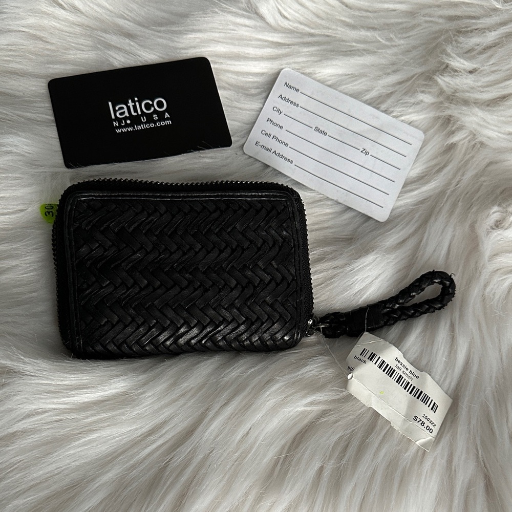 LATICO Black Woven Wallet